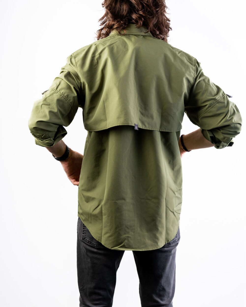 Camisa Manga Larga Olivo