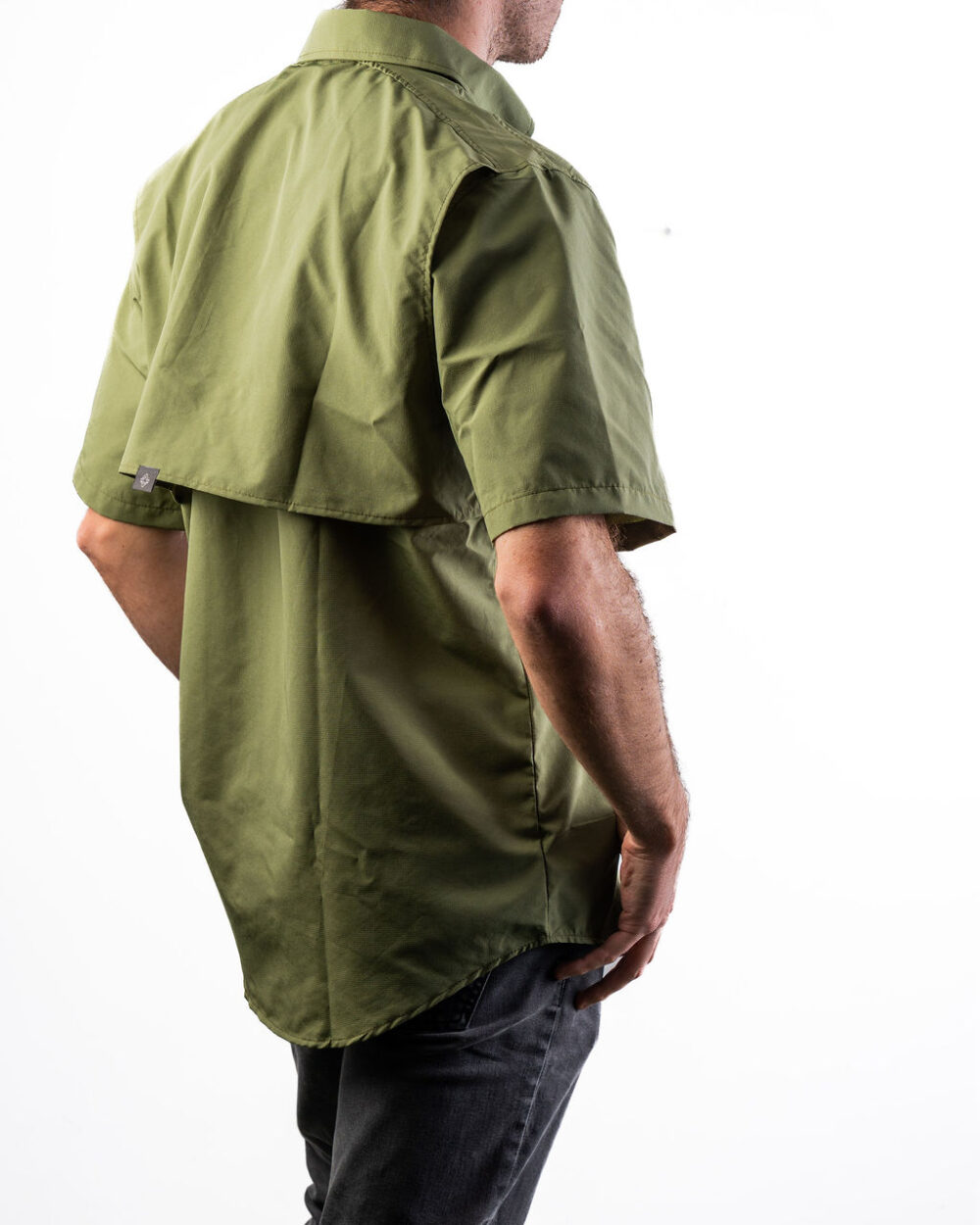 Camisa Manga Corta Olivo