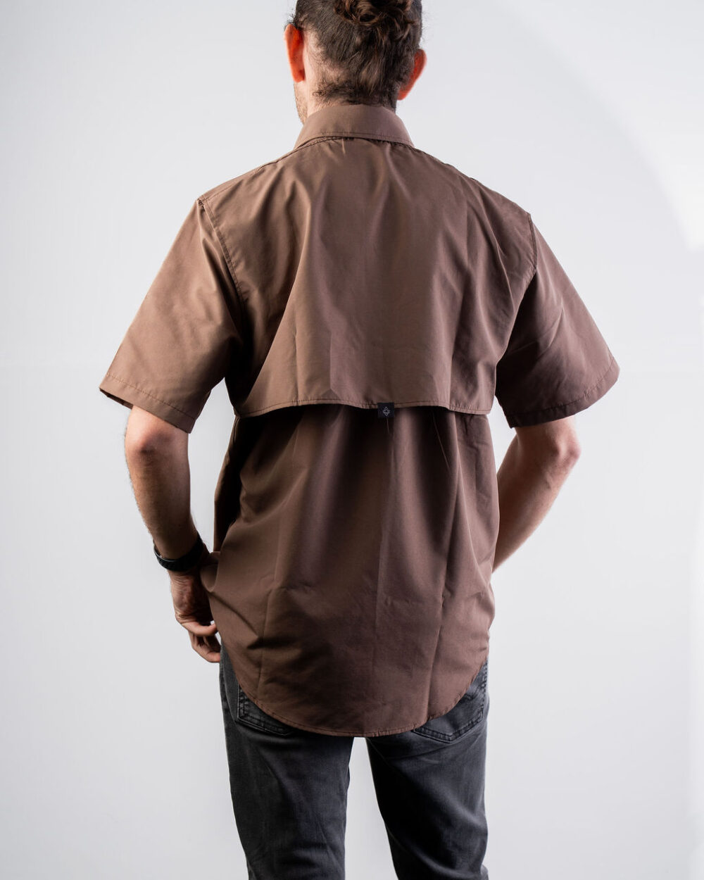 Camisa Manga Corta Avellana